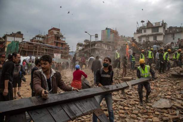 Kathmandu Struck By Powerful Earthquake